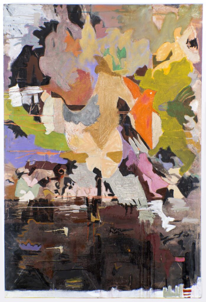 Abstract oil painting, Source, 2013, by Lois Dickson.